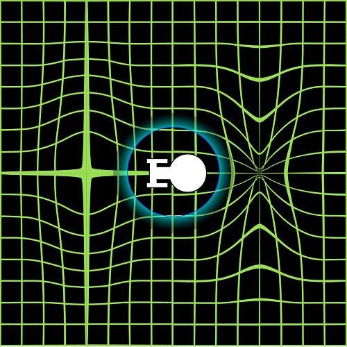 Une visualisation d'un champ de distorsion. Le vaisseau repose dans une bulle d'espace normal. | Par Trekky0623 sur Wikipédia anglais, CC0, https://commons.wikimedia.org/w/index.php?curid=102959289