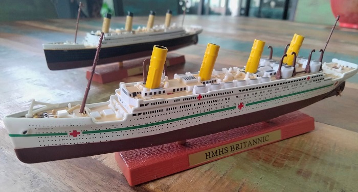 Maquette du HMHS Britannic | Photo @ Christobal Columbus, collection privée