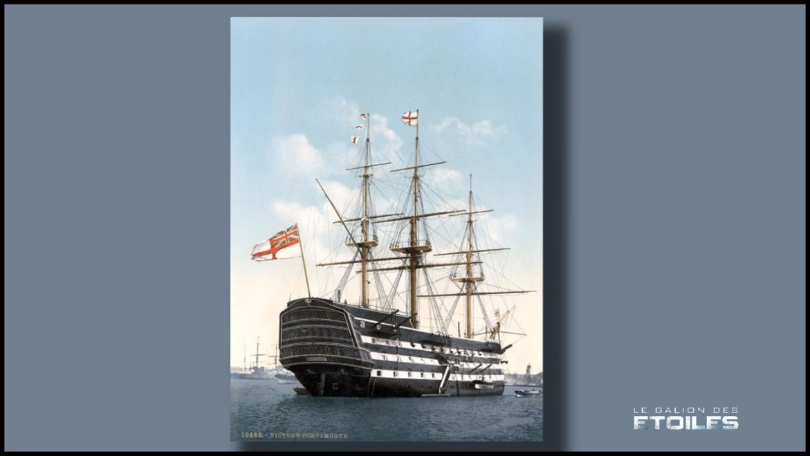 HMS Victory en 1900 | Par Auteur inconnu — http://hdl.loc.gov/loc.pnp/ppmsc.08801, Domaine public, https://commons.wikimedia.org/w/index.php?curid=691870