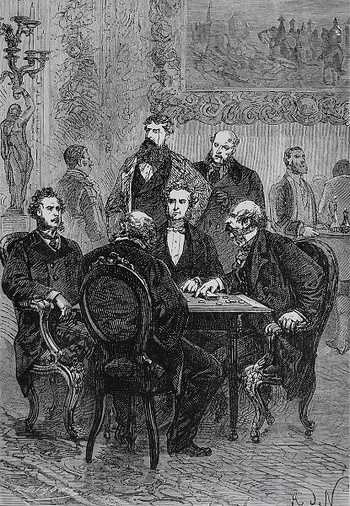 Le pari de Phileas Fogg | Par Alphonse de Neuville (1835-1885) and/or Léon Benett (1838-1917) — http://jv.gilead.org.il/rpaul/Le%20tour%20du%20monde%20en%2080% 20jours/, Domaine public, https://commons.wikimedia.org/w/index.php?curid=11154442 Le pari de Phileas Fogg | Par Alphonse de Neuville (1835-1885) and/or Léon Benett (1838-1917) — http://jv.gilead.org.il/rpaul/Le%20tour%20du%20monde%20en%2080% 20jours/, Domaine public, https://commons.wikimedia.org/w/index.php?curid=11154442