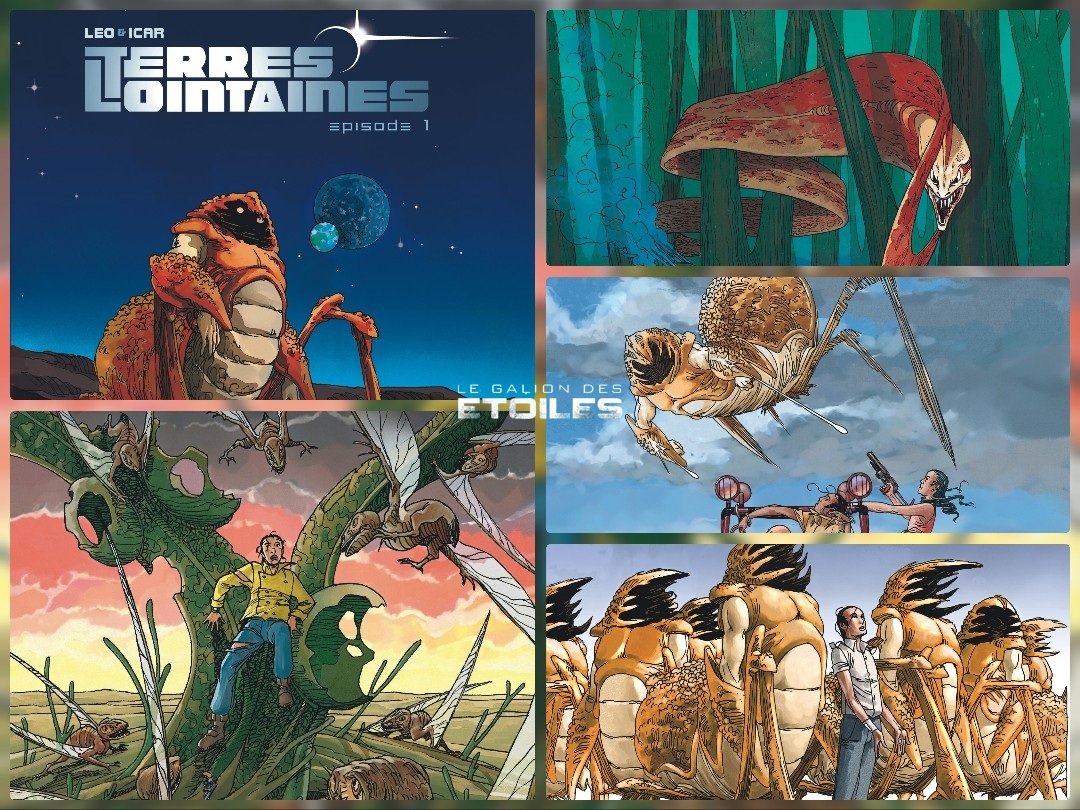 Terres lointaines, épisodes 1 à 5 © 2009-2012 Editions Dargaud © Leo, Icar Terres lointaines, épisodes 1 à 5 © 2009-2012 Editions Dargaud © Leo, Icar
