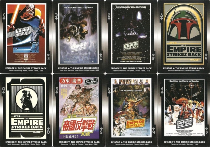 Star Wars : posters des films | Jeu de cartes | 1980 Star Wars : posters des films | Jeu de cartes | 1980