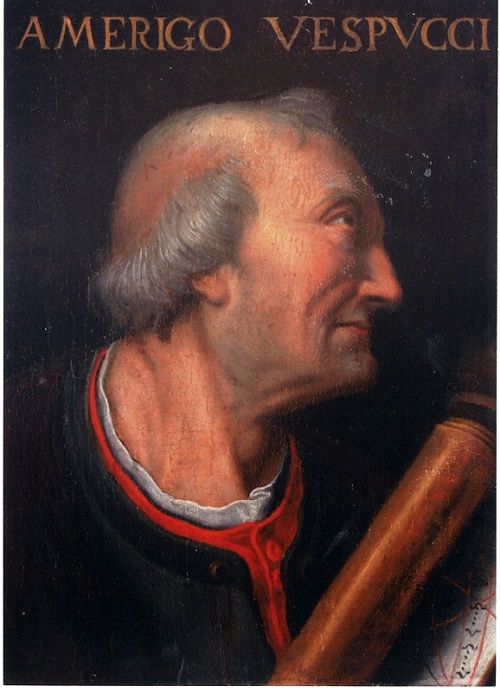 Portrait d'Amerigo Vespucci (1454-1512), huile sur bois originaire d'Italie | Par Auteur inconnu — [1], Domaine public, https://commons.wikimedia.org/w/index.php?curid=19620203