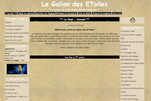 Copyright @ 2009 Le Galion des Etoiles | Aperçu du site