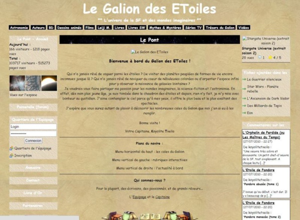 Copyright @ 2010 Le Galion des Etoiles | Aperçu du site