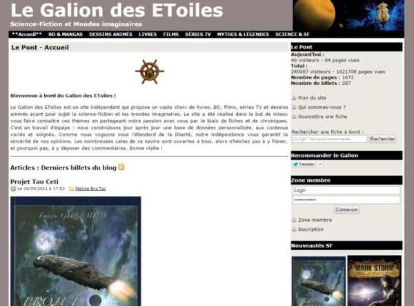 Copyright @ 2011 Le Galion des Etoiles | Aperçu du site