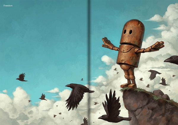 Freedom, dessin double page | Transmissions no 2 | Illustration @ Matt Dixon Freedom, dessin double page | Transmissions no 2 | Illustration @ Matt Dixon