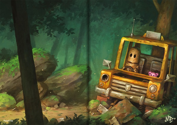 Road Trip, dessin double page | Transmissions no 4 | Illustration @ Matt Dixon Road Trip, dessin double page | Transmissions no 4 | Illustration @ Matt Dixon