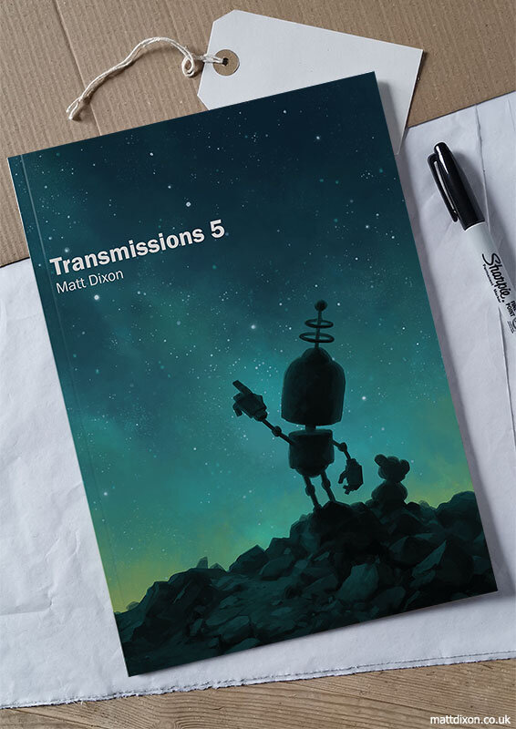 Transmissions no 5, couverture du livre | Illustration @ Matt Dixon Transmissions no 5, couverture du livre | Illustration @ Matt Dixon
