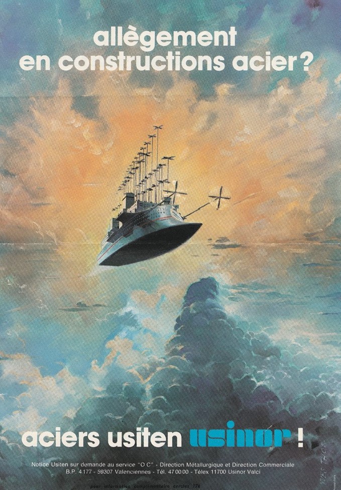 Copyright @ 1977 Yves Thos | Affiche Usinor, revue L'Usine Nouvelle no 36 du 8 septembre 1977 Copyright @ 1977 Yves Thos | Affiche Usinor, revue L'Usine Nouvelle no 36 du 8 septembre 1977