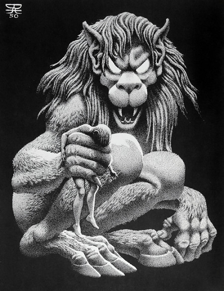 Hannes Bok's illustration for the printing of "Pickman's Model" in the December 1951 issue of Famous Fantastic Mysteries | By Hannes Bok - https://www.flickr.com/photos/57440551@N03/15933477262, Public Domain, https://commons.wikimedia.org/w/index.php?curid=113652693 Hannes Bok's illustration for the printing of "Pickman's Model" in the December 1951 issue of Famous Fantastic Mysteries | By Hannes Bok - https://www.flickr.com/photos/57440551@N03/15933477262, Public Domain, https://commons.wikimedia.org/w/index.php?curid=113652693
