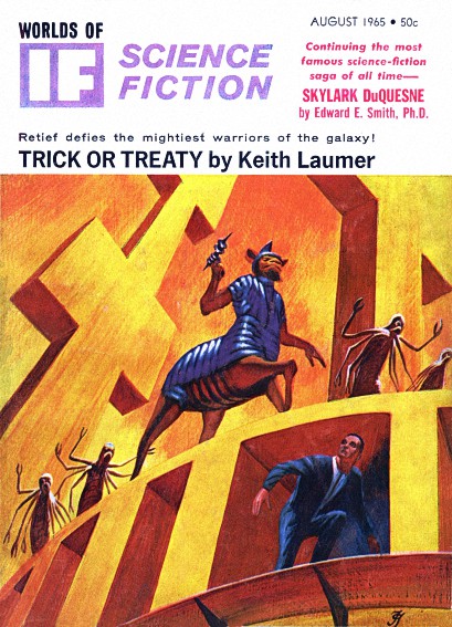 Magazine IF, août 1965 | Illustration @ Jack Gaughan