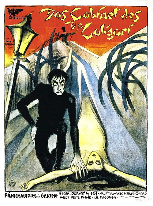 Affiche du film "Das Cabinet des Dr. Caligari" (1920) | Par Rudolf Ledl/ Fritz Bernhard - Domaine public, https://commons.wikimedia.org/w/index.php?curid=19571390