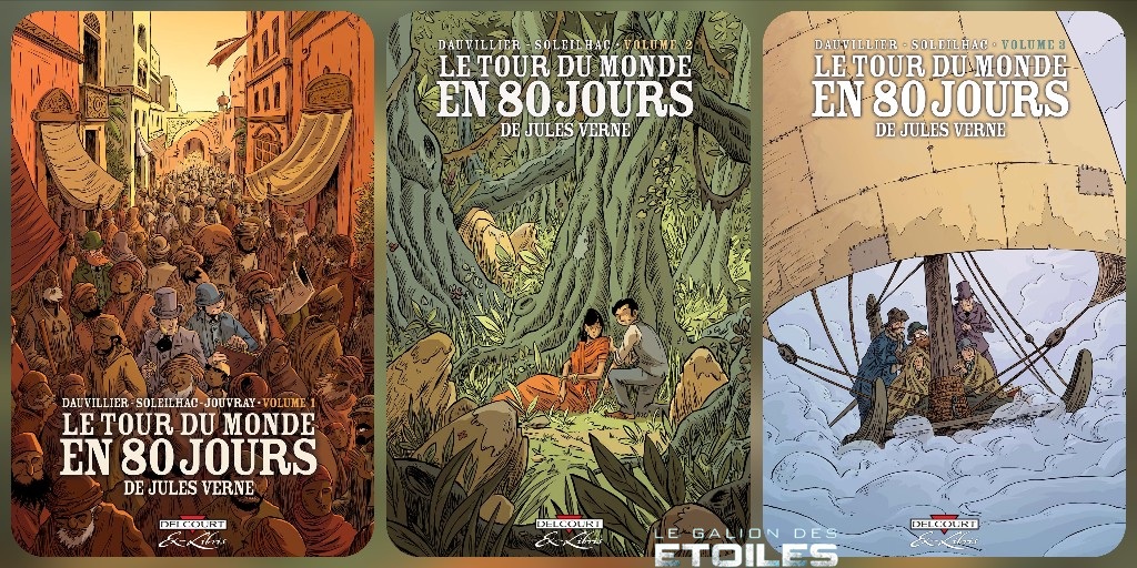 Le Tour du monde en 80 jours, volumes 1-2-3 © 2008-2010 Editions Delcourt Le Tour du monde en 80 jours, volumes 1-2-3 © 2008-2010 Editions Delcourt