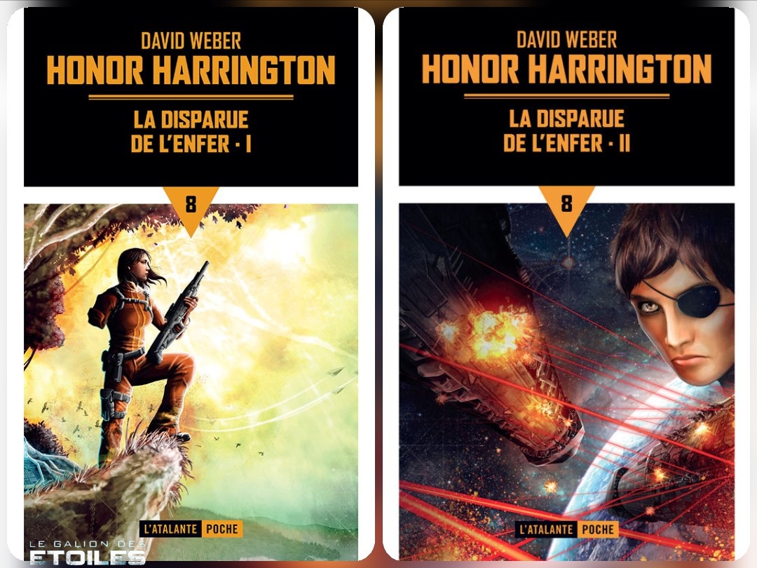 Honor Harrington 8 : La Disparue de l'Enfer © 2018 Editions L'Atalante | Illustrations de couvertures © Genkis Genkkis