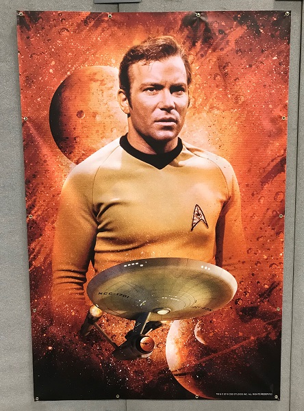 Copyright @ 2018 Koyolite Tseila | Destination Star Trek Germany, affiche du capitaine James T. Kirk, photo personnelle