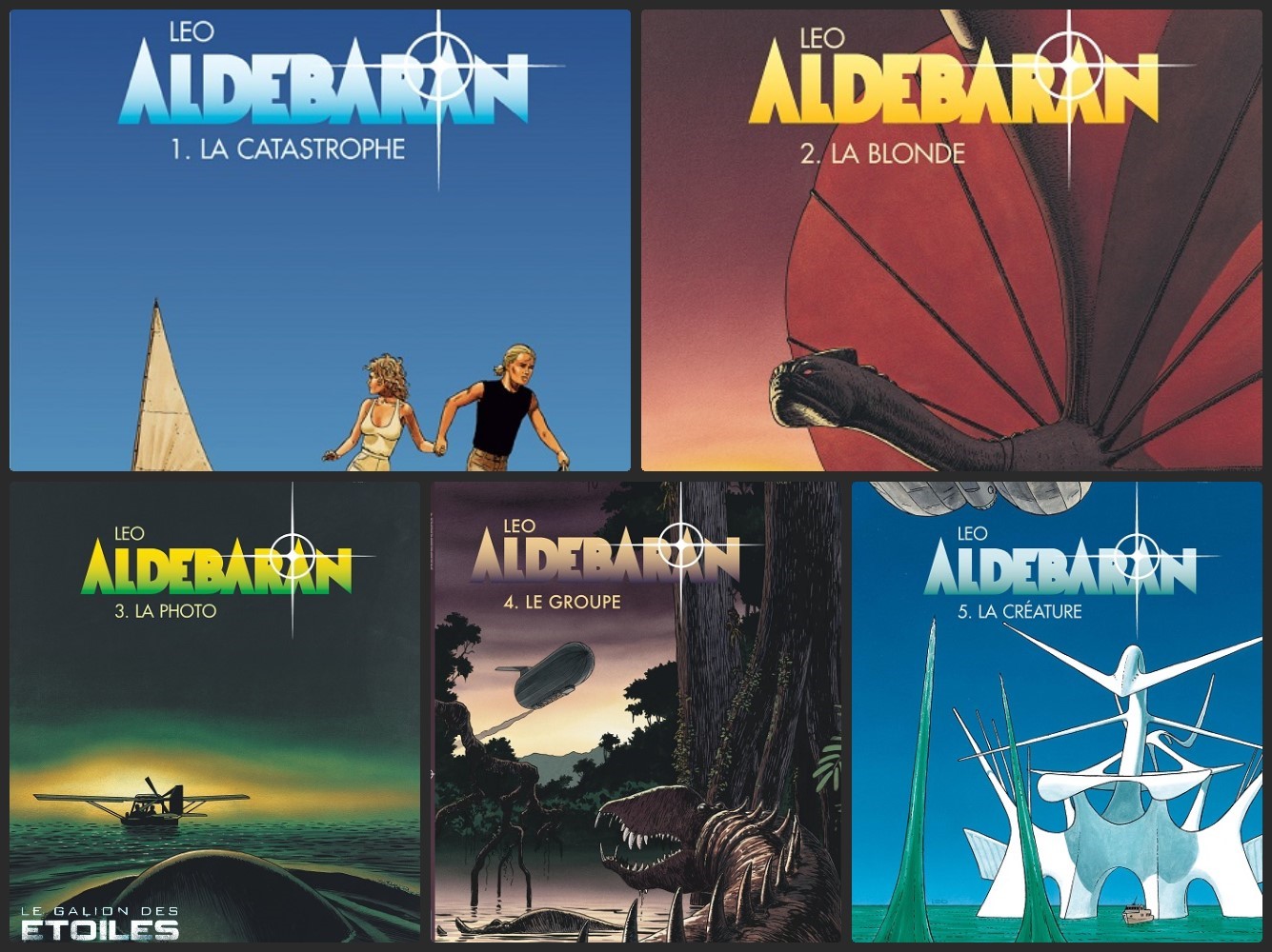 Aldébaran, les albums de la série @ 1994-1998 Dargaud | Montage @ Le Galion des Etoiles