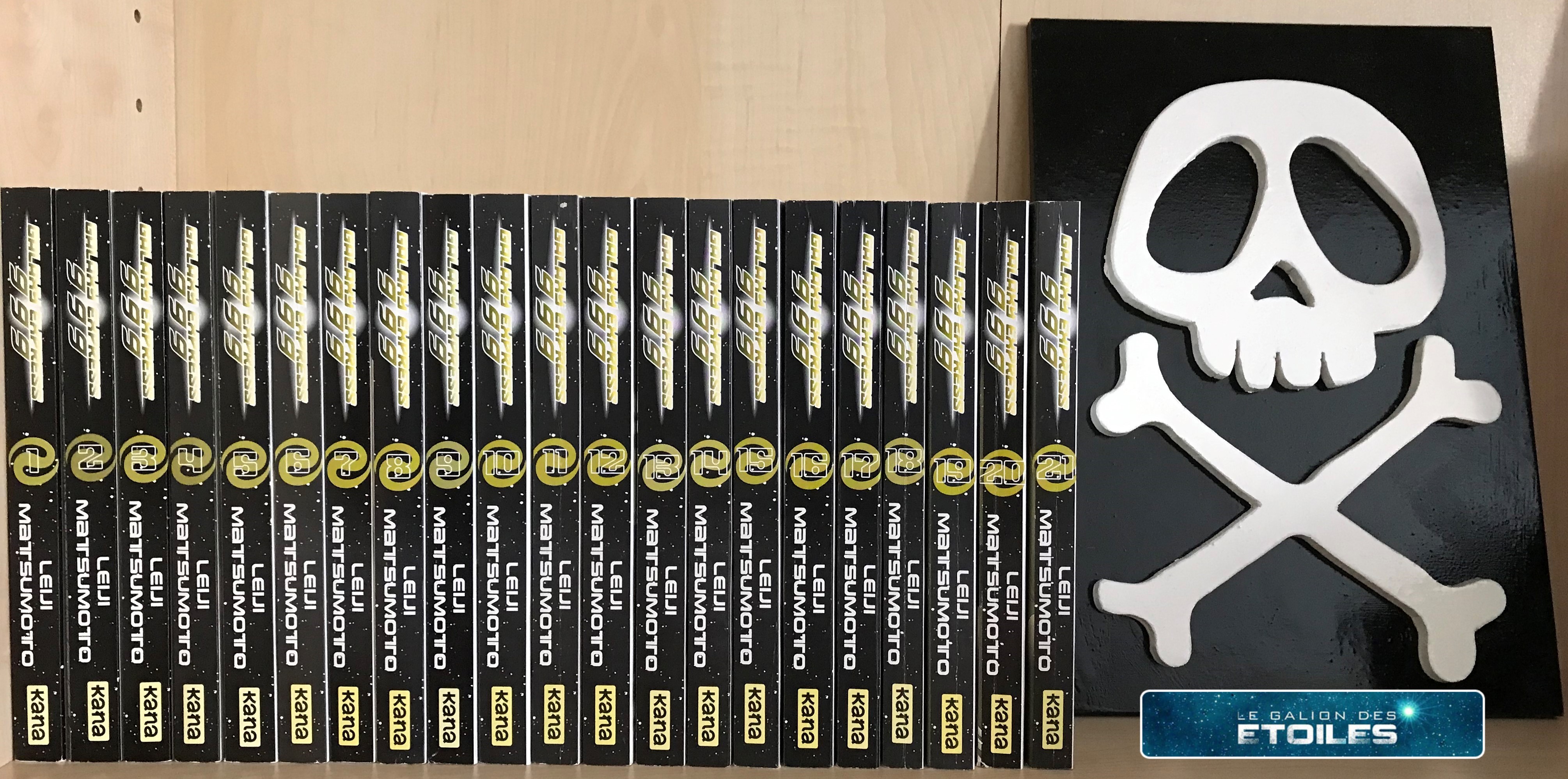 Les 21 mangas de la série Galaxy Express 999 | Photo @ 2023 Koyolite Tseila, collection privée