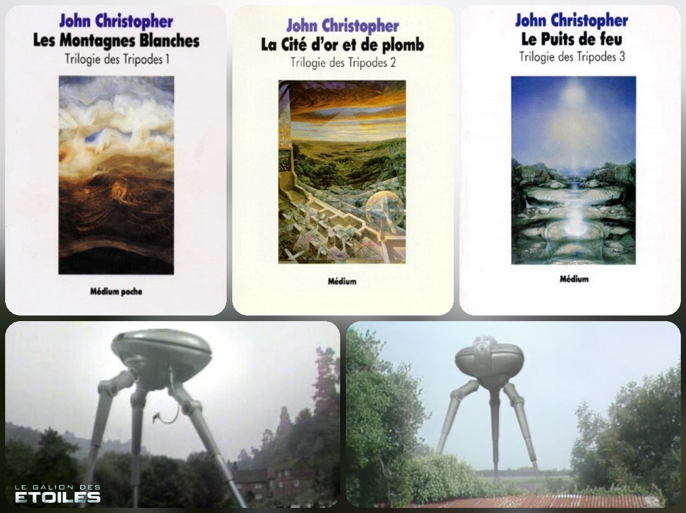 Trilogie des Tripodes @ Médium Poche | 2 Tripodes de la série TV "Les Tripodes" (1984-1985) | Montage @ Le Galion des Etoiles Trilogie des Tripodes @ Médium Poche | 2 Tripodes de la série TV "Les Tripodes" (1984-1985) | Montage @ Le Galion des Etoiles