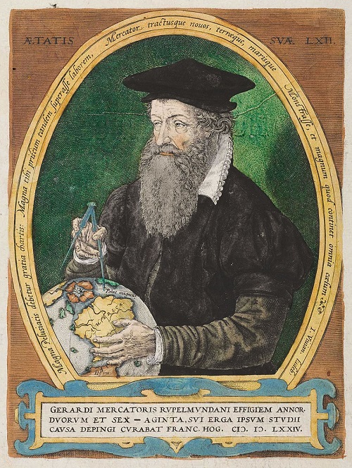 Portrait de Gerardus Mercator | Par Frans Hogenberg — Gravure ancienne, Domaine public, https://commons.wikimedia.org/w/index.php?curid=15553864 Portrait de Gerardus Mercator | Par Frans Hogenberg — Gravure ancienne, Domaine public, https://commons.wikimedia.org/w/index.php?curid=15553864