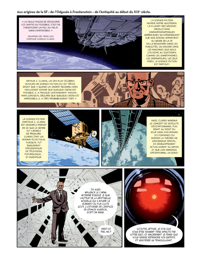 Histoire de la science-fiction, page 5 © 2020 Les Humanoïdes Associés - Editions Critic © Xavier Dollo, Djibril Morissette-Phan