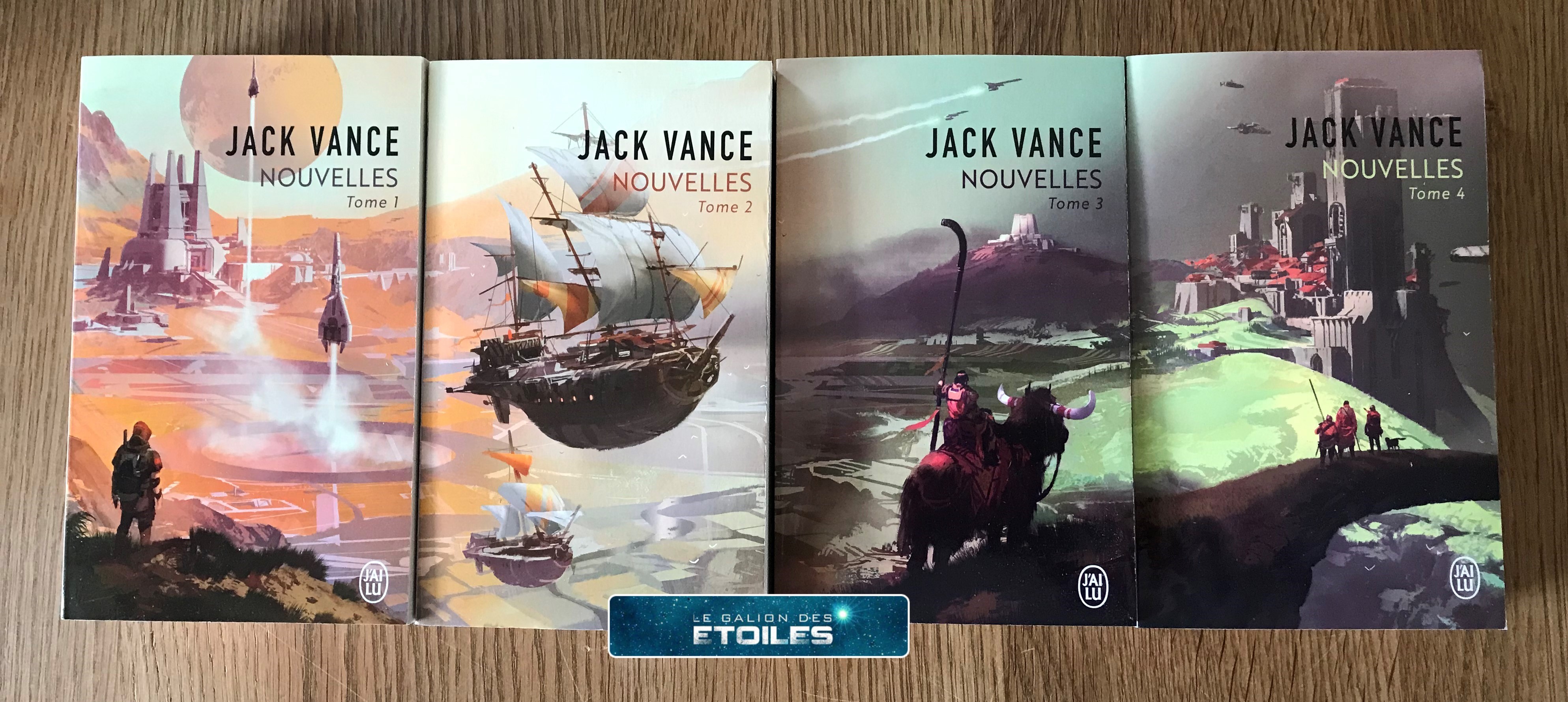 Ma collection privée des 4 recueils de nouvelles de Jack Vance | Photo @ Koyolite Tseila