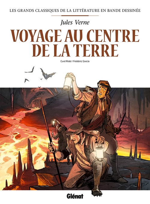 Voyage au Centre de la Terre @ 2021 Glénat | Illustration de couverture @ Chris Regnault