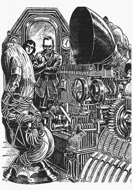 Astounding illustration @ 1935 Elliot Dold | Source : https://www.pulpartists.com/Dold.html