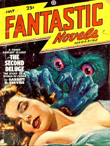 Fantastic Novels, July 1948, cover illustration by New Publications, Lawrence Sterne Stevens | By New Publications / Lawrence Sterne Stevens - http://www.philsp.com/mags/famous_fantastic_mysteries.html#fantastic_novels, Public Domain, https://commons.wikimedia.org/w/index.php?curid=46358392