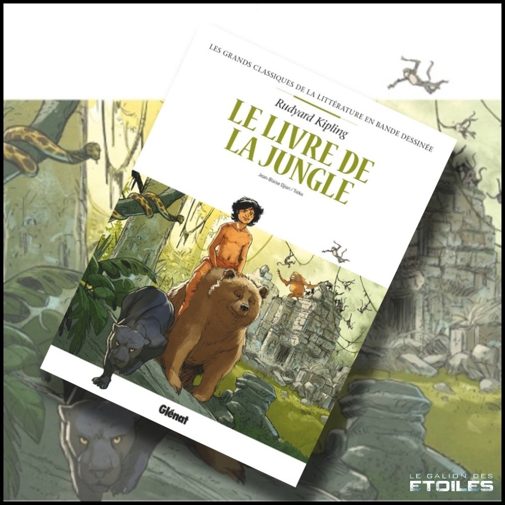 Le Livre de la Jungle @ 2020 Glénat | Illustration de couverture @ Fred Vignaux