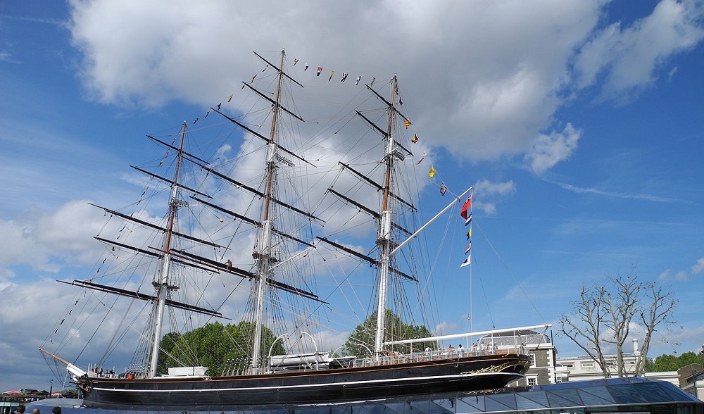 Le Cutty Sark en 2012 après les réparations @ Lauair — I took this photo in June 2012.Previously published: N/A, CC BY-SA 3.0, https://commons.wikimedia.org/w/index.php?curid=20546126