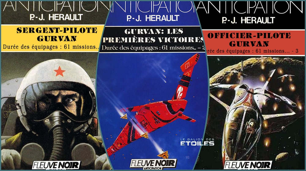 La trilogie "Durée des équipages : 61 missions..." @ 1987-1988 Fleuve Noir | Illustrations de couvertures @ George Smith et Peter Elson | Montage @ Le Galion des Etoiles