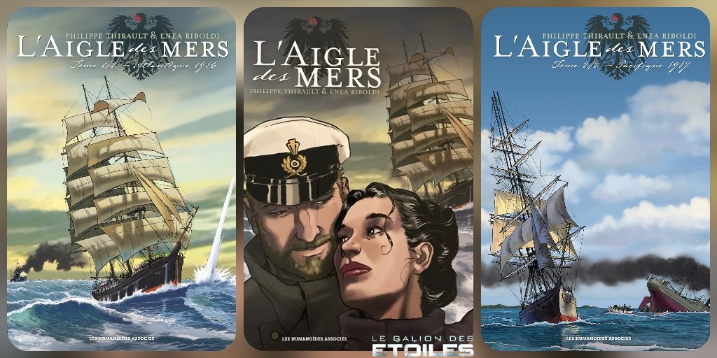 L'Aigle des Mers @ 2018 Les Humanoïdes Associés | Illustrations de couvertures @ Enea Riboldi