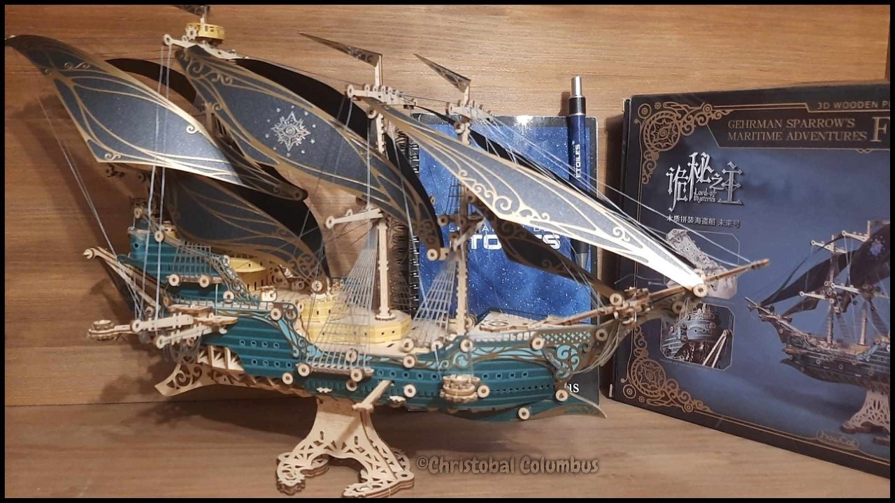 Puzzle 3D en bois : Les aventures maritimes du bateau pirate Sparrow | Réalisation et photo @ Christobal Columbus Puzzle 3D en bois : Les aventures maritimes du bateau pirate Sparrow | Réalisation et photo @ Christobal Columbus