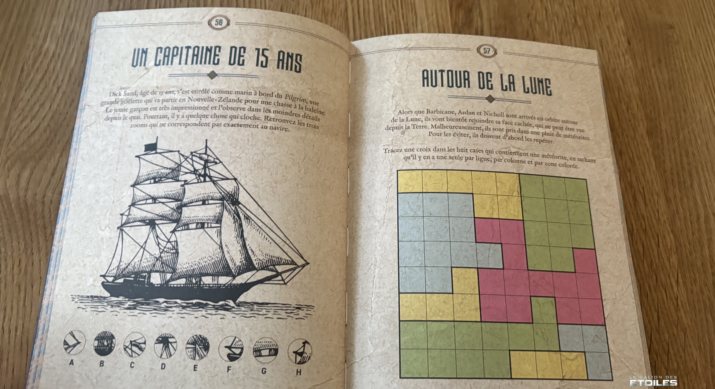 Le grand livre des énigmes - Jules Verne © 2024 Editions Marabout | Photo © Koyolite Tseila, édition privée