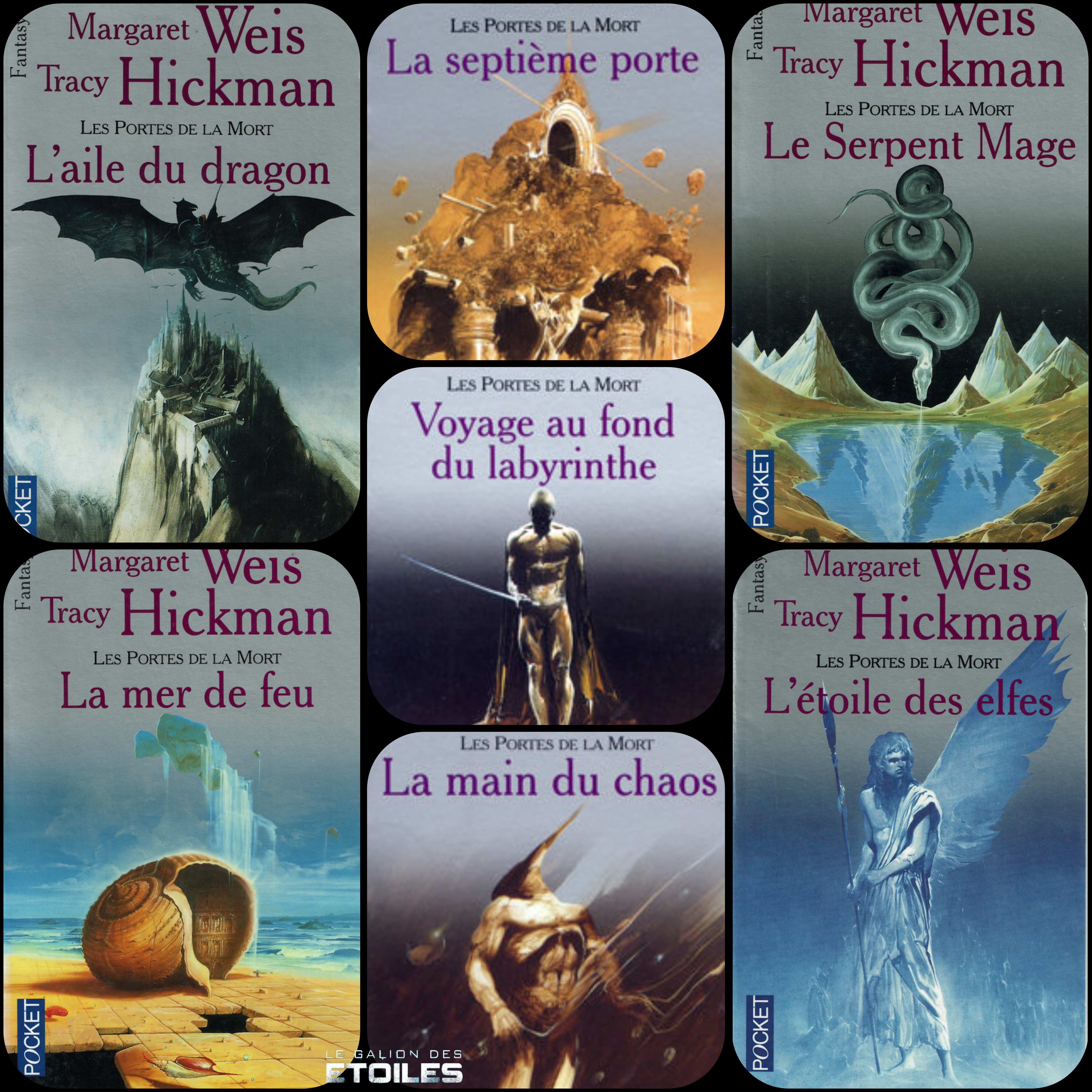 Le cycle "Les Portes de la mort" © Pocket | Illustrations de couvertures © Wojtek Siudmak | Montage © Le Galion des Etoiles