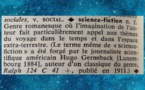 Science-fiction : Définition selon les dictionnaires à travers les décennies