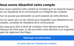 ⚡Mon compte Facebook "Koyolite Tseila : Le Galion des Etoiles" a été définitivement désactivé