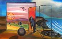 Porte sur Paysage de Rêve, Vision | Peinture | Jean-Michel Archaimbault | 2016